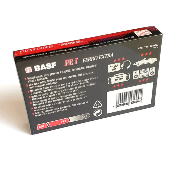 Cassette audio vierge Vintage BASF Ferro Extra I 90 – Image 2
