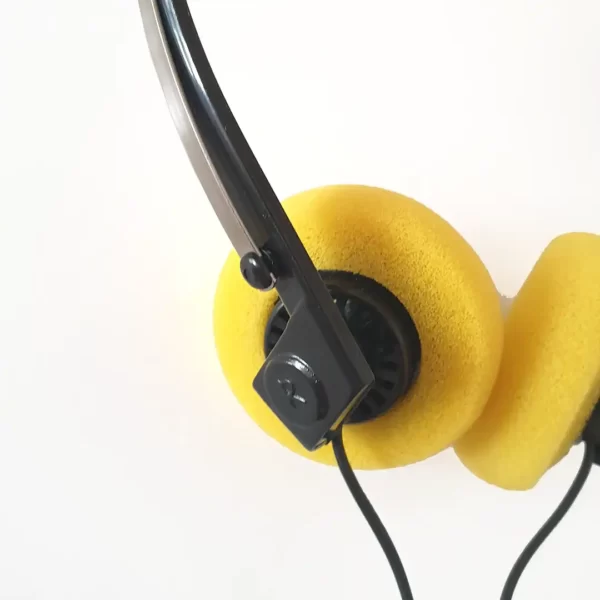 Casque Walkman vintage années 80 / 90 - neuf - Coussinets jaunes – Image 6