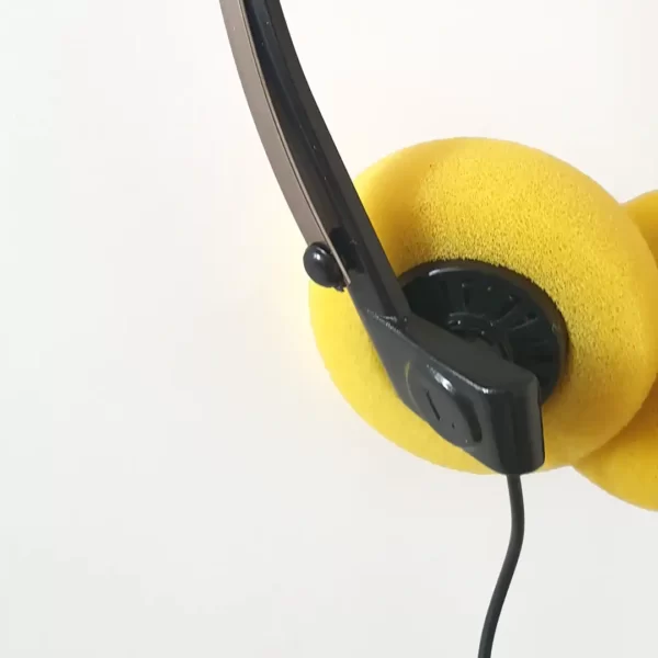 Casque Walkman vintage années 80 / 90 - neuf - Coussinets jaunes – Image 7