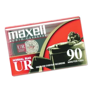 Cassette audio vierge Maxell UR-90 en boîte